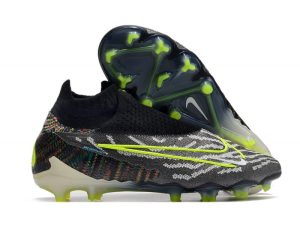 Botas de Fútbol Nike Phantom GX Elite DF FG Negro Voltio Blanco Azul Glow