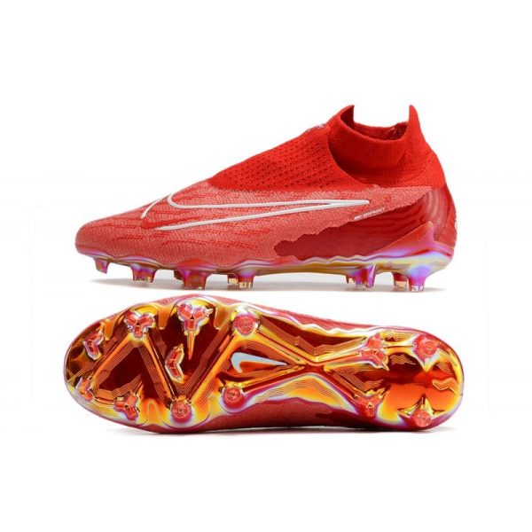 Bota de fútbol Nike Phantom GX Elite DF FG Rojo Blanco