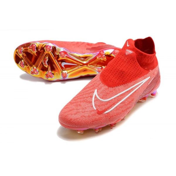 Bota de fútbol Nike Phantom GX Elite DF FG Rojo Blanco