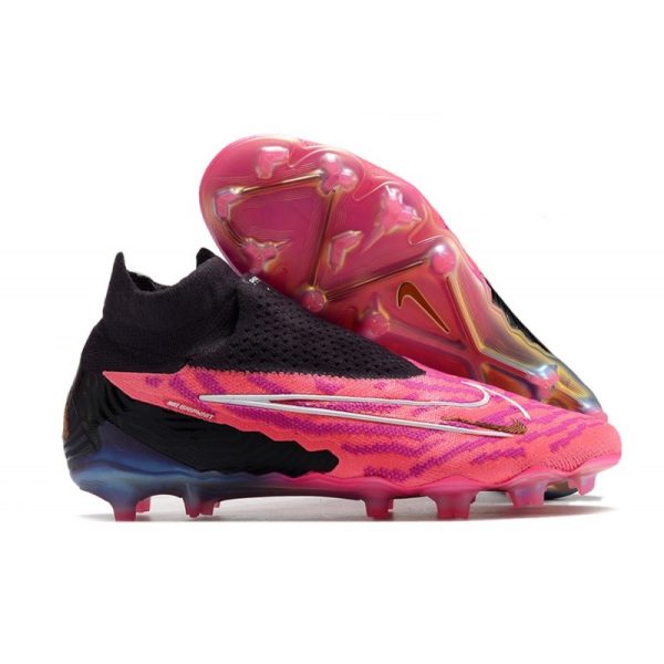 Bota de fútbol Nike Phantom GX Elite DF FG Rosa Negro
