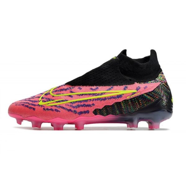 Bota de fútbol Nike Phantom GX Elite DF FG Rosa Negro Amarillo