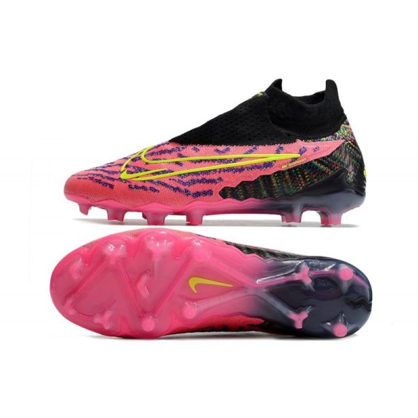 Bota de fútbol Nike Phantom GX Elite DF FG Rosa Negro Amarillo
