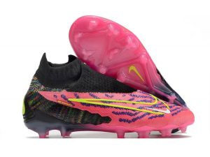 Botas de Fútbol Nike Phantom GX Elite DF FG Rosa Negro Amarillo