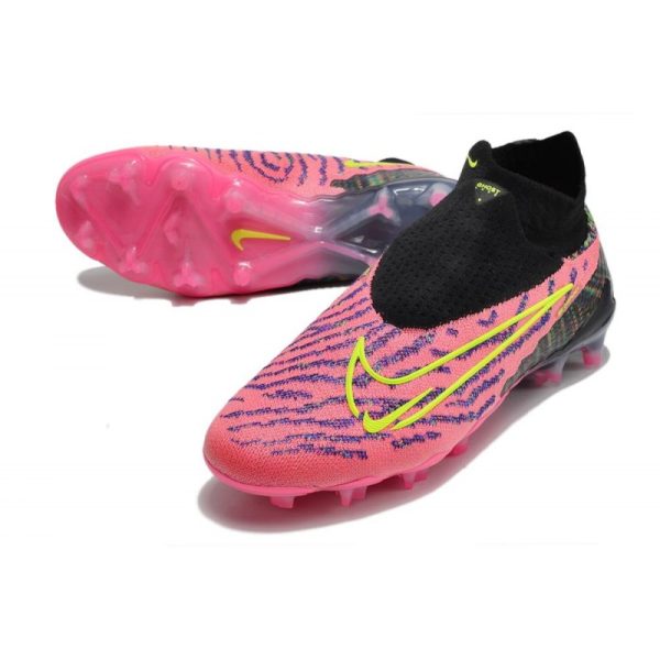 Bota de fútbol Nike Phantom GX Elite DF FG Rosa Negro Amarillo