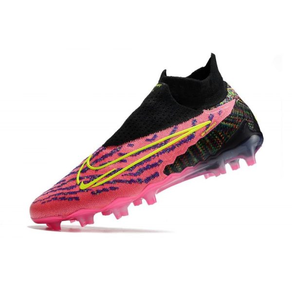Bota de fútbol Nike Phantom GX Elite DF FG Rosa Negro Amarillo