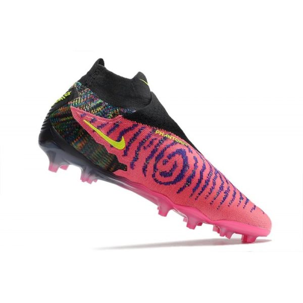 Bota de fútbol Nike Phantom GX Elite DF FG Rosa Negro Amarillo