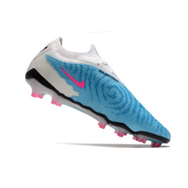 Botines Nike Phantom GX Elite FG Azul Báltico Rosa Blast Blanco Láser Azul