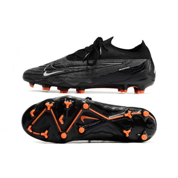Botines Nike Phantom GX Elite FG Negro Cumbre Blanco Dk Gris Humo