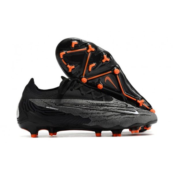 Botines Nike Phantom GX Elite FG Negro Cumbre Blanco Dk Gris Humo