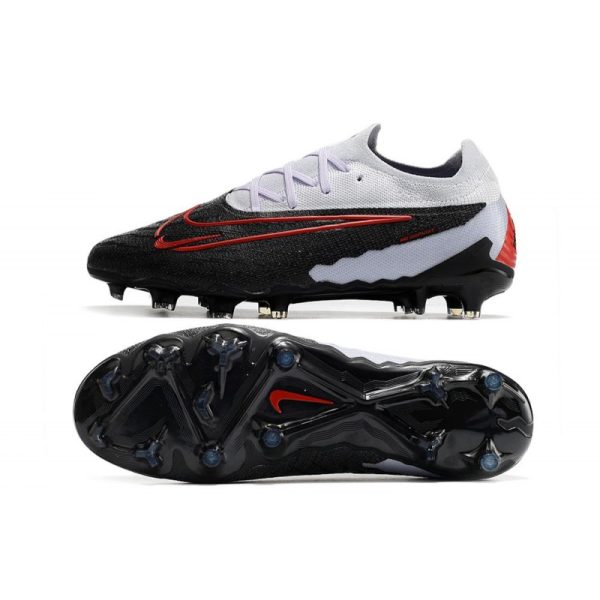 Botines Nike Phantom GX Elite FG Negro Gris Rojo