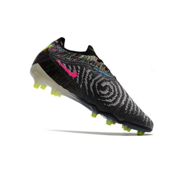 Botines Nike Phantom GX Elite FG Negro Voltio Blanco Azul Glow