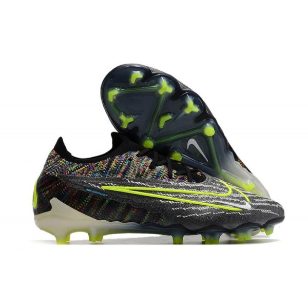 Botas de Fútbol Nike Phantom GX Elite FG Negro Voltio Blanco Azul Glow