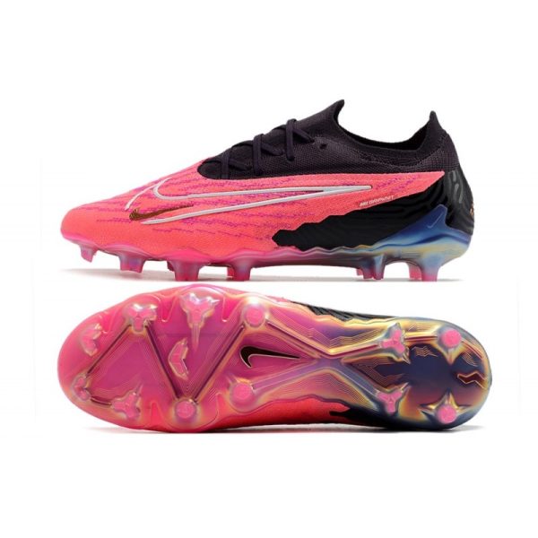 Botines Nike Phantom GX Elite FG Rosa Negro