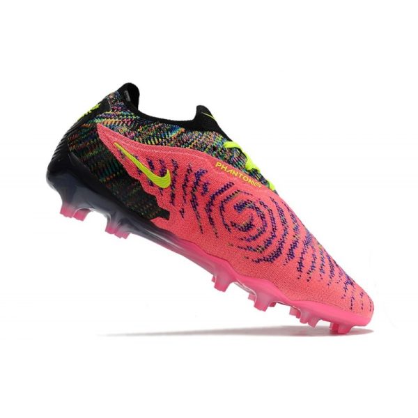 Botines Nike Phantom GX Elite FG Rosa Negro Amarillo