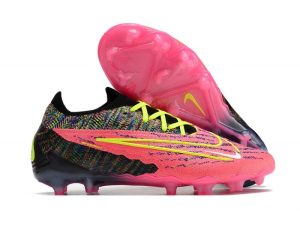 Botas de Fútbol Nike Phantom GX Elite FG Rosa Negro Amarillo