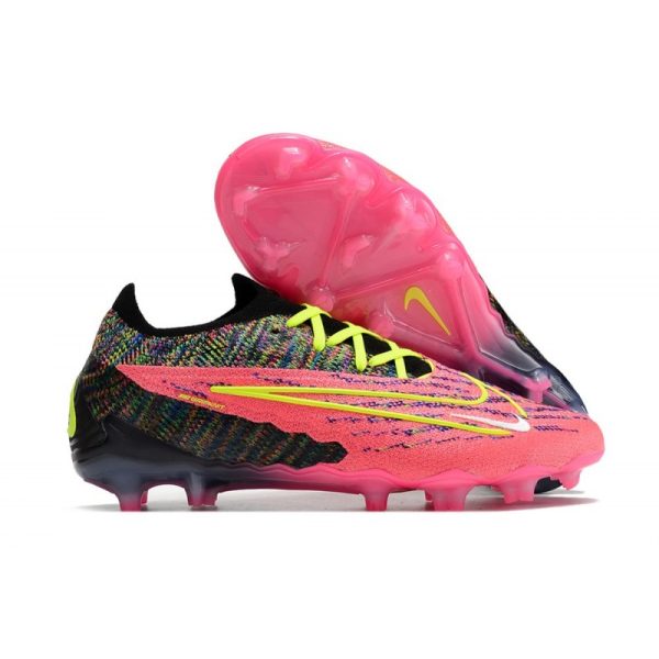 Botas de Fútbol Nike Phantom GX Elite FG Rosa Negro Amarillo