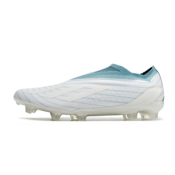 Botines adidas Copa Pure+ FG Blanco Gris Dos Azul Usado