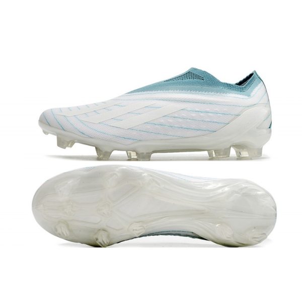 Botines adidas Copa Pure+ FG Blanco Gris Dos Azul Usado