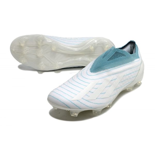 Botines adidas Copa Pure+ FG Blanco Gris Dos Azul Usado