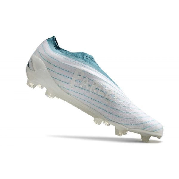 Botines adidas Copa Pure+ FG Blanco Gris Dos Azul Usado