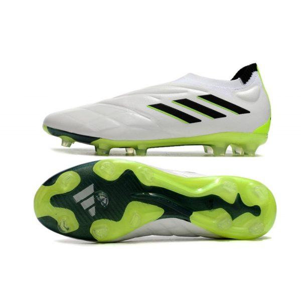 Botines adidas Copa Pure+ FG Blanco Negro Limón Lúcido