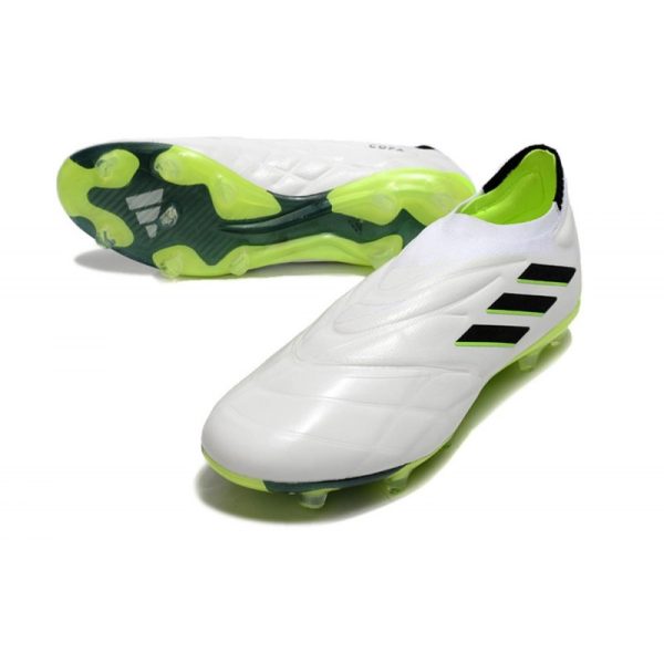 Botines adidas Copa Pure+ FG Blanco Negro Limón Lúcido