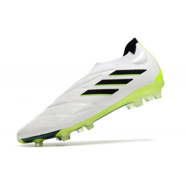 Botines adidas Copa Pure+ FG Blanco Negro Limón Lúcido