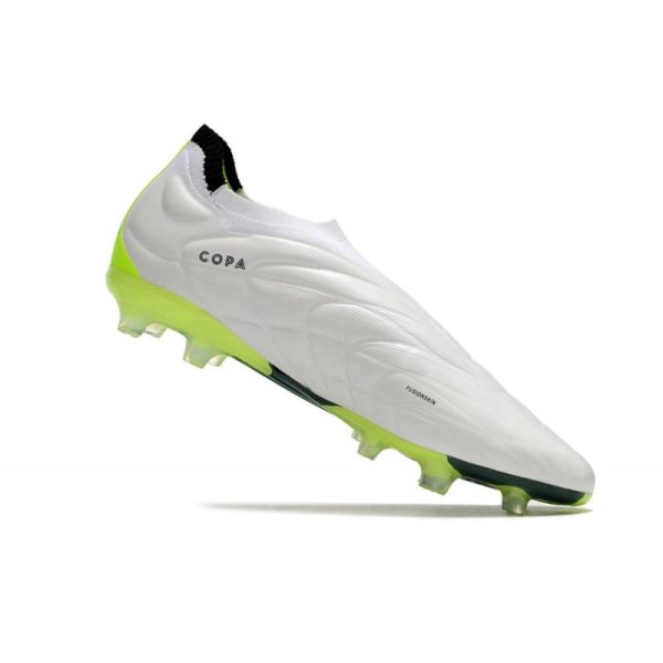 Botines adidas Copa Pure+ FG Blanco Negro Limón Lúcido