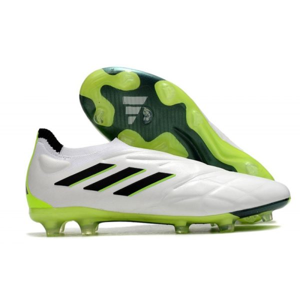 Botas de Fútbol adidas Copa Pure+ FG Blanco Negro Limón Lúcido