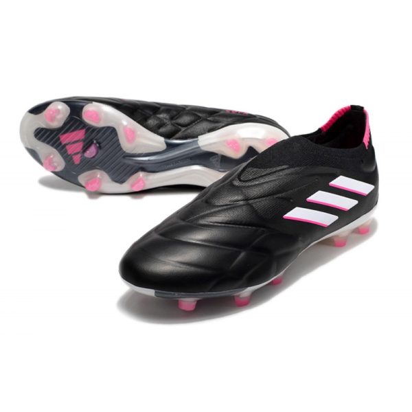 Botines adidas Copa Pure+ FG Negro Zero Met Equipo Rosa