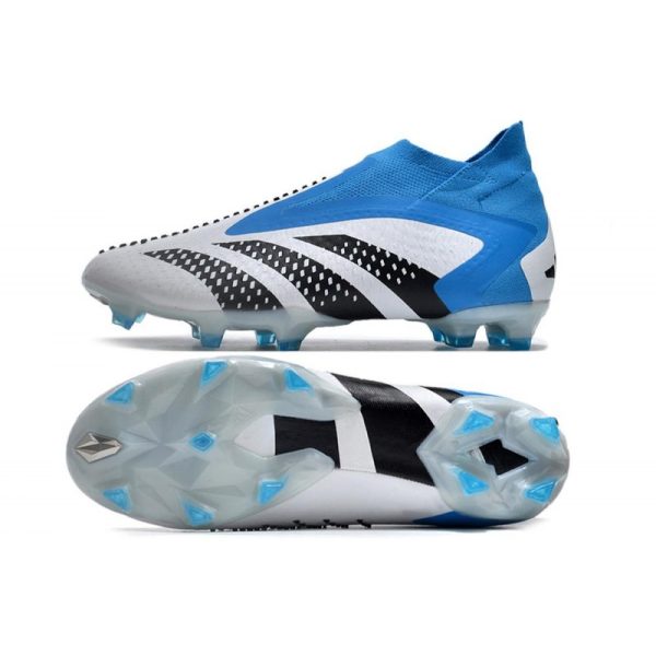 Botines adidas Predator Accuracy + FG Blanco Aul Negro