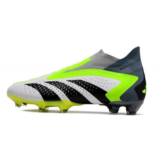 Botines adidas Predator Accuracy + FG Blanco Negro Limón Lúcido