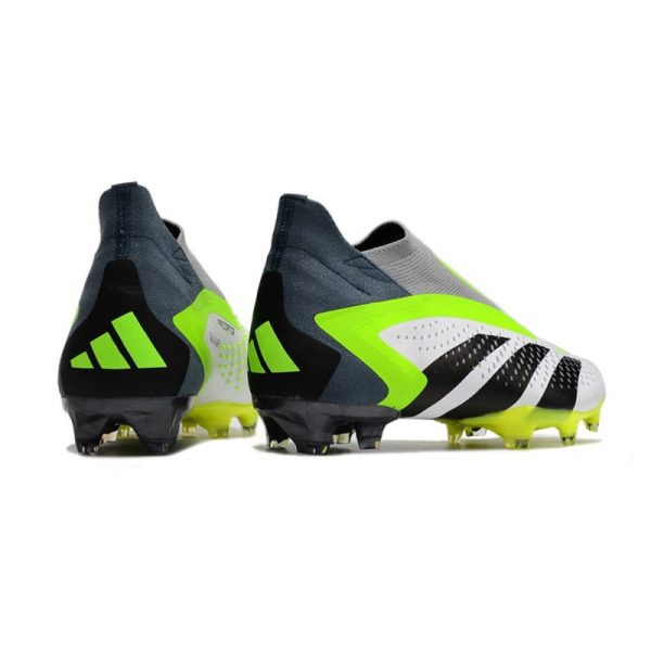 Botines adidas Predator Accuracy + FG Blanco Negro Limón Lúcido