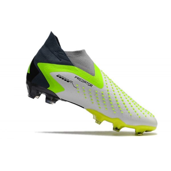 Botines adidas Predator Accuracy + FG Blanco Negro Limón Lúcido