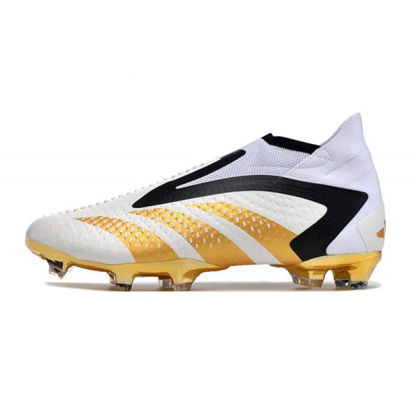 Botines adidas Predator Accuracy + FG Blanco Oro Negro