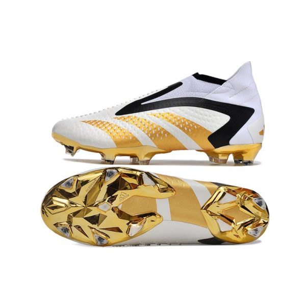 Botines adidas Predator Accuracy + FG Blanco Oro Negro