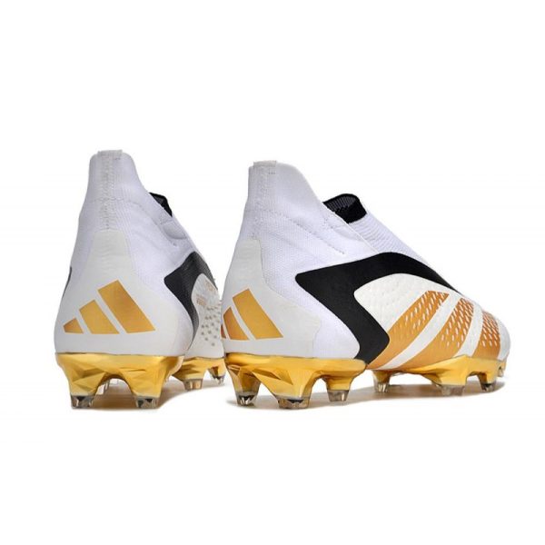 Botines adidas Predator Accuracy + FG Blanco Oro Negro
