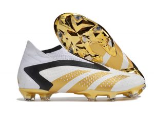 Botines adidas Predator Accuracy + FG Blanco Oro Negro