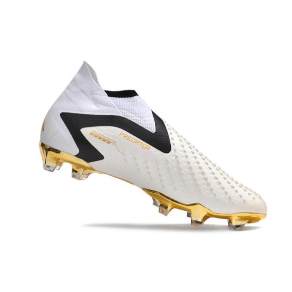 Botines adidas Predator Accuracy + FG Blanco Oro Negro