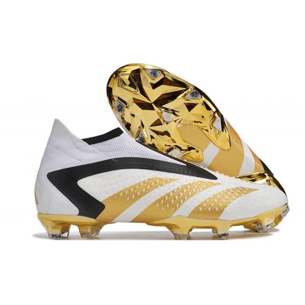Botines adidas Predator Accuracy + FG Blanco Oro Negro