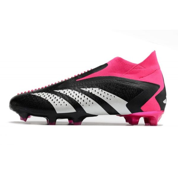 Botines adidas Predator Accuracy + FG Negro Blanco Equipo Rosa