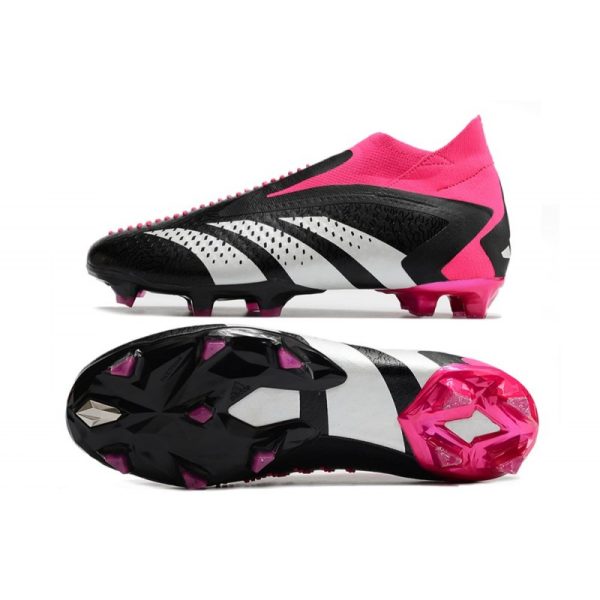 Botines adidas Predator Accuracy + FG Negro Blanco Equipo Rosa