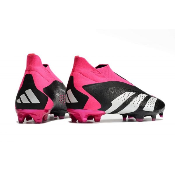 Botines adidas Predator Accuracy + FG Negro Blanco Equipo Rosa