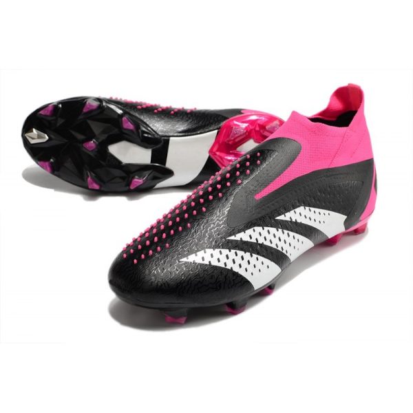 Botines adidas Predator Accuracy + FG Negro Blanco Equipo Rosa