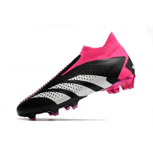 Botines adidas Predator Accuracy + FG Negro Blanco Equipo Rosa