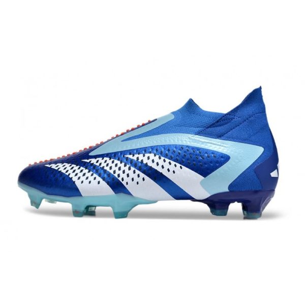 Botines adidas Predator Accuracy + FG Royal Vivo Blanco Azul Felicidad