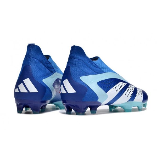 Botines adidas Predator Accuracy + FG Royal Vivo Blanco Azul Felicidad