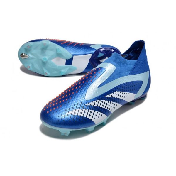 Botines adidas Predator Accuracy + FG Royal Vivo Blanco Azul Felicidad