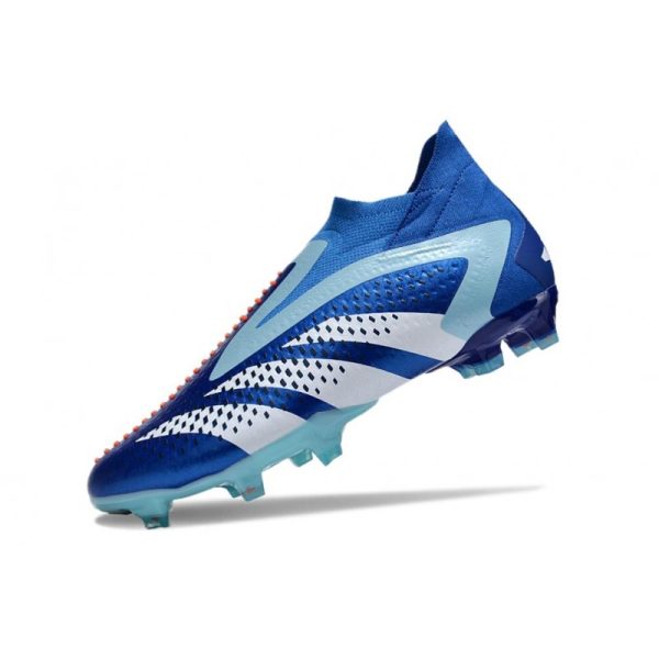 Botines adidas Predator Accuracy + FG Royal Vivo Blanco Azul Felicidad