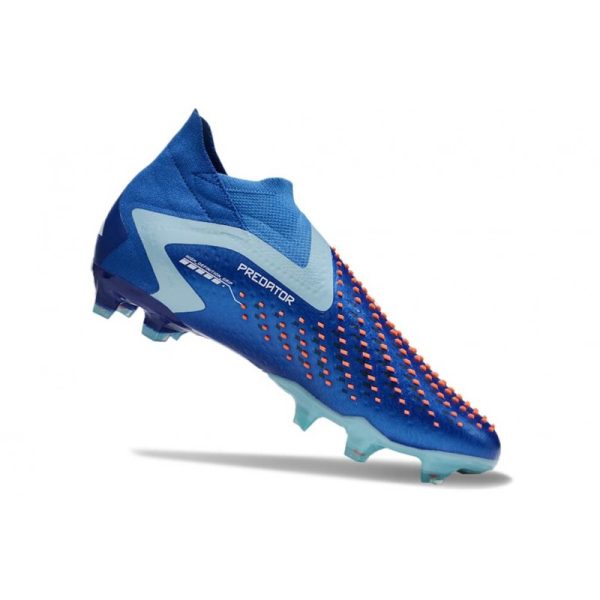 Botines adidas Predator Accuracy + FG Royal Vivo Blanco Azul Felicidad